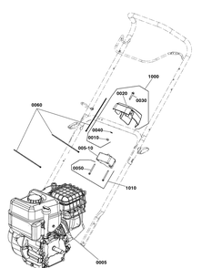 Engine Group Diagram and Parts List for 1697293-00-1222EESSNA 2020 Briggs and Stratton Snow Blower